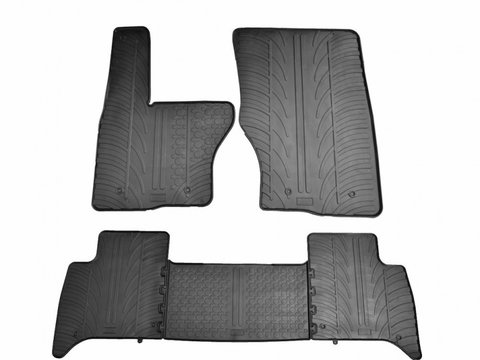 Set covorase auto din cauciuc Land Rover Discovery 5 02.2017-, (Automat), Negru, Gledring, 4 buc.