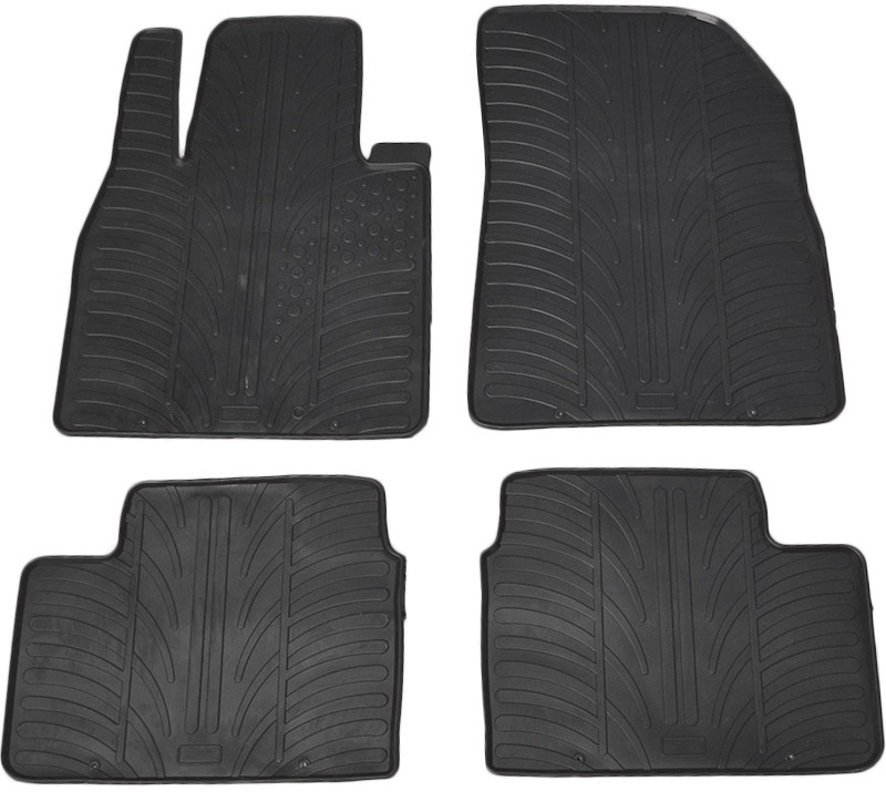 Set covorase auto din cauciuc Nissan Micra IV (K13) 2011-06.2017 (5 usi), Negru, Gledring, 4 buc.