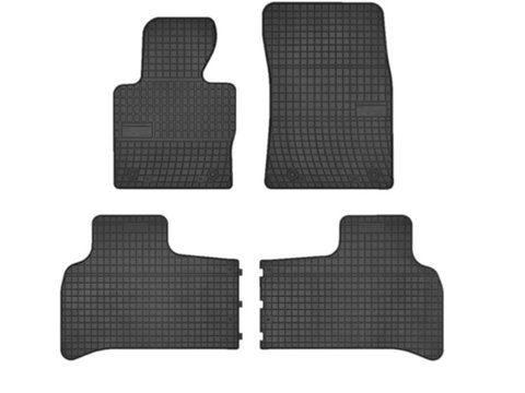 Set covorase auto din cauciuc pentru Land Rover Range Rover Vogue 2002-2012, presuri RapidAuto, Negru