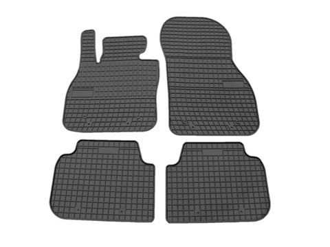 Set covorase auto din cauciuc pentru Mini Clubman 1 2007-2014, presuri RapidAuto, Negru