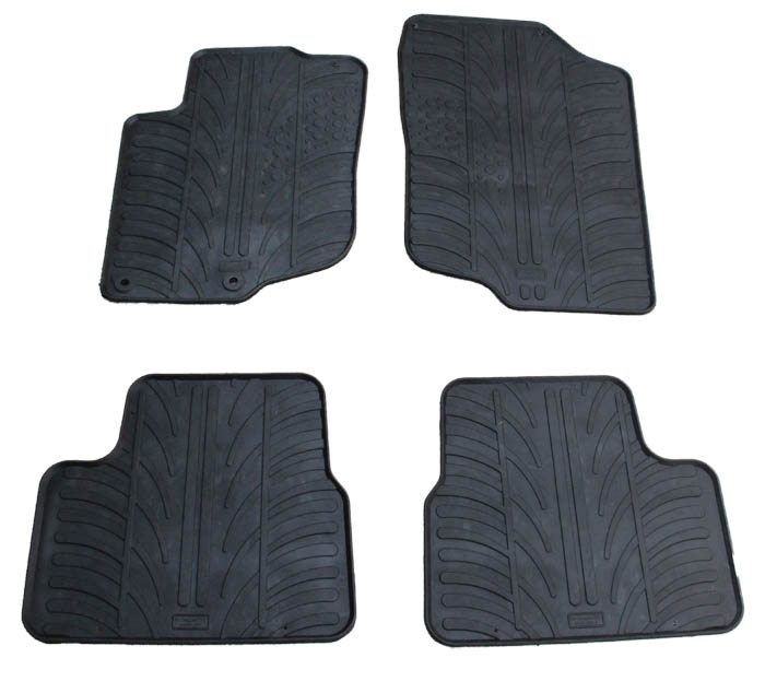 Set covorase auto din cauciuc Peugeot 207 2006-2012, Negru, Gledring, 4 buc.