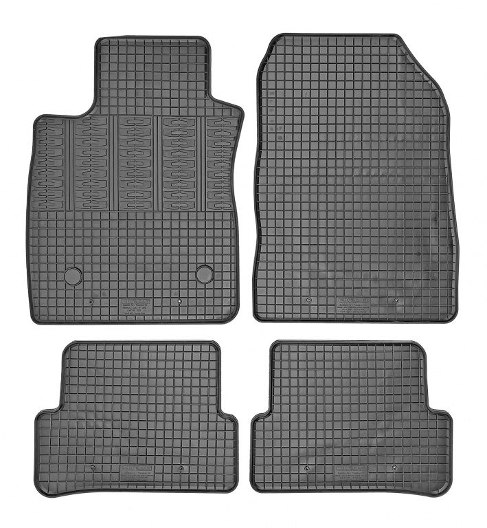 Set covorase auto din cauciuc Renault Clio 4 2012-2019, Renault Captur 2013-2020, Negre