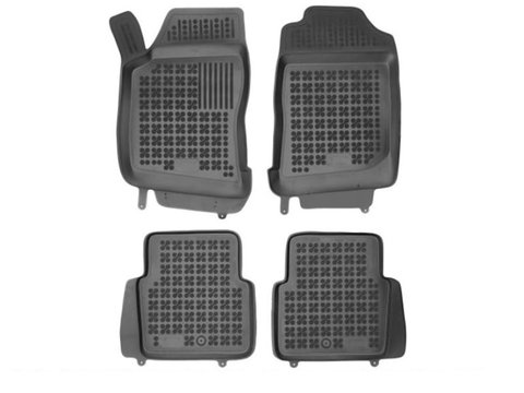 Set covorase auto din cauciuc SAAB 9.5 (YS3E), 09.1997-02.2010, presuri tip tavita, negru