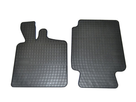 Set covorase auto din cauciuc Smart Fortwo I 1998-2007 culoare Negru, presuri BestAutoVest, 2 buc.