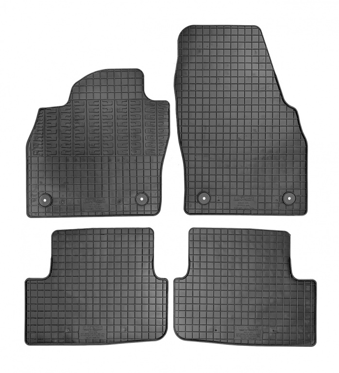 Set covorase auto din cauciuc VW Polo 6 (AW) 2017-, VW Taigo 2021-, Audi A1 (Gb) 2018-, Negre
