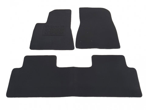 Set covorase auto din mocheta Tesla Model 3 2020-, Negru, 3 Buc.