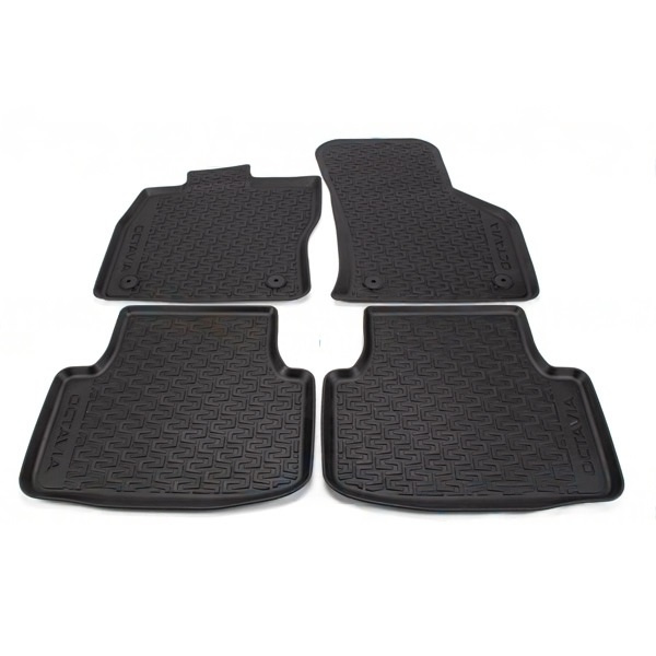 Set covorase cauciuc originale SKODA OCTAVIA III 2012 - prezent 4buc.