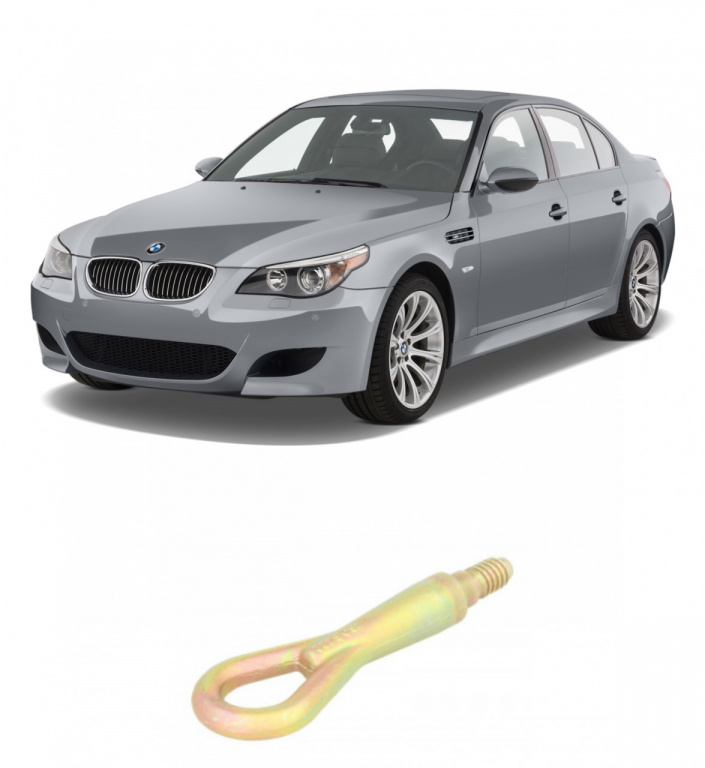 Set Cui carlig pentru remorcare si tractare BK069 BMW Seria 5 E60 2002-2010 cu Breloc Motivational Bad392-0476-05-020347P