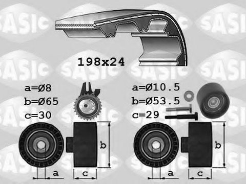 Set curea de distributie ALFA ROMEO 147 (937), FIAT STILO (192), FIAT STILO Multi Wagon (192) - SASIC 1756025