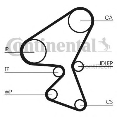 Set curea de distributie CITROËN C5 III Break (TD_) (2008 - 2016) CONTITECH CT1092K1
