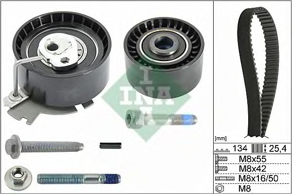 Set curea de distributie CITROEN C3 Pluriel (An fabricatie 05.2003 - ..., 109 CP, Benzina) - Cod intern: W20204170 - LIVRARE DIN STOC in 24 ore!!!