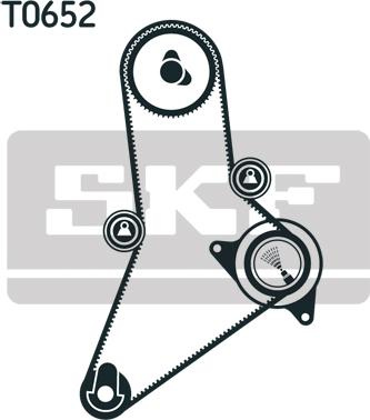 Set curea de distributie FIAT DUCATO bus 244 Z SKF VKMA 02383