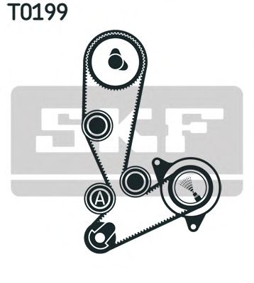 Set curea de distributie FIAT Ducato II Van (244) (An fabricatie 04.2002 - ..., 110 - 126 CP, Diesel) - Cod intern: M20423438 - LIVRARE DIN STOC in 24 ore!!!