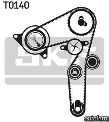 Set curea de distributie FIAT PUNTO 188 SKF VKMA 0