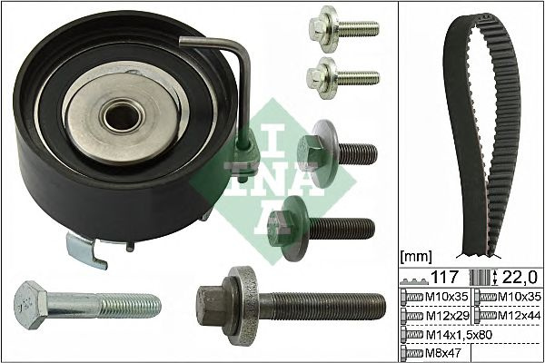 Set curea de distributie FORD KA+ Hatchback (UK, FK) (An fabricatie 06.2016 - ..., 70 - 85 CP, Benzina) - Cod intern: W20204214 - LIVRARE DIN STOC in 24 ore!!!