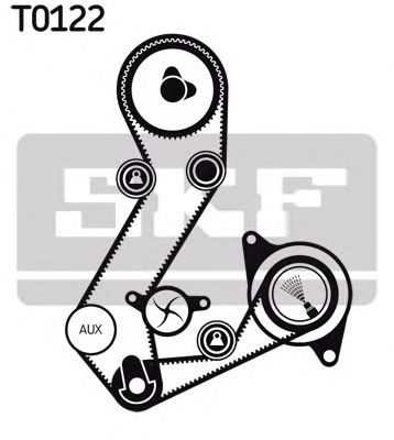 Set curea de distributie FORD MONDEO Mk II limuzina (BFP) (1996 - 2000) SKF VKMA 04107