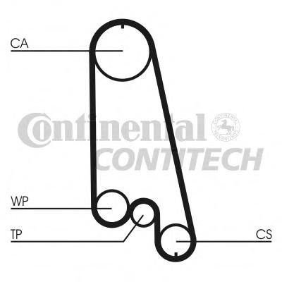 Set curea de distributie OPEL COMBO (71_), OPEL MONZA E (39_, 49_), OPEL KADETT E Cabriolet (43B_) - CONTITECH CT874K1