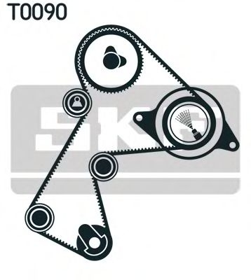 Set curea de distributie RENAULT KANGOO (KC0/1) (1