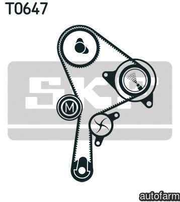 Set curea de distributie RENAULT SCÉNIC II JM0/1 SKF VKMA 06129