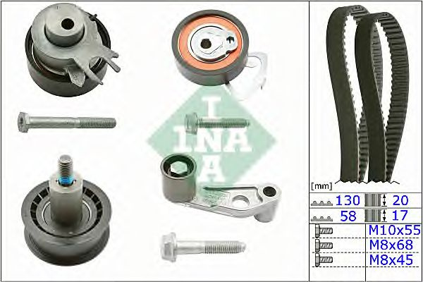 Set curea de distributie SEAT IBIZA V ST (6J8, 6P8) - Cod intern: W20204160 - LIVRARE DIN STOC in 24 ore!!!