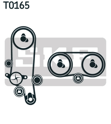 Set curea de distributie SKF VKMA01121 pentru VW GOLF IV Variant (1J5) BAD 1598cc 110cp 81kW 1999 2000 2001 2002 2003 2004 2005 2006
