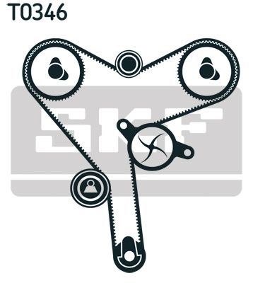 Set curea de distributie SKF VKMA91704 model TOYOTA LAND CRUISER PRADO (_J12_) 5VZ-FE 3378cc 185cp 136kW 2002 2003 2004 2005