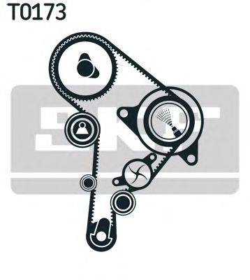 Set curea de distributie SKODA Fabia I Combi (6Y5) (An fabricatie 04.2000 - 12.2007, 64 CP, Diesel) - Cod intern: W20035424 - LIVRARE DIN STOC in 24 ore!!!