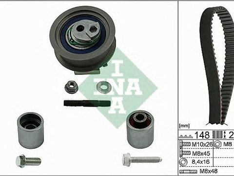 Set curea de distributie SKODA Octavia II Combi (1Z5) (An fabricatie 11.2004 - 02.2013, 150 - 200 CP, Benzina) - Cod intern: W20204188 - LIVRARE DIN STOC in 24 ore!!!