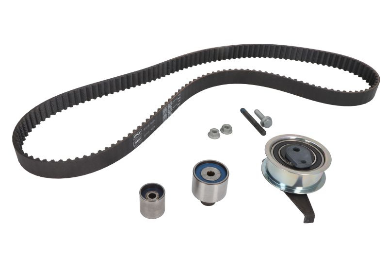 Set curea de distributie Timing set belt+ sprocket AUDI Q2 SEAT ARONA SKODA KAMIQ SCALA VW CRAFTER MULTIVAN VI POLO VI T-CROSS TRANSPORTER VI TRANSPORTER VI / CARAVELLE VI 1.6 d/2.0 d 04.15- SKF VKMA 01279
