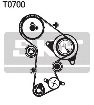 Set curea de distributie VW Passat B7 Caroserie inchisa/Combi (365) (An fabricatie 08.2010 - 12.2014, 105 - 170 CP, Diesel) - Cod intern: M20354965 - LIVRARE DIN STOC in 24 ore!!!