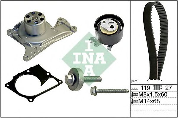 Set curea distributie + pompa apa RENAULT CLIO IV - Cod intern: M20415832 - LIVRARE DIN STOC in 24 ore!!!