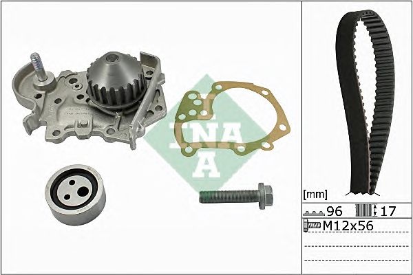 Set curea distributie + pompa apa RENAULT Logan Express (US_) (An fabricatie 04.2007 - ..., 87 CP, Benzina) - Cod intern: W20204352 - LIVRARE DIN STOC in 24 ore!!!