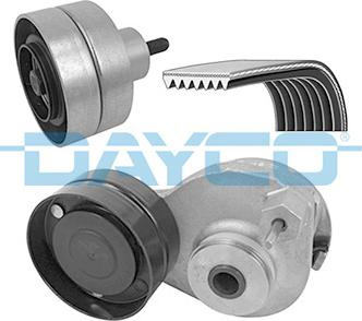 Set curea transmisie cu canel Set cu curea multi-V cu intinzator DAF CF 85 XF 105 MX265-MX375 10.05- DAF CF 85 (AE85XF), 01.2001 - 05.2013 Dayco KPV023HD