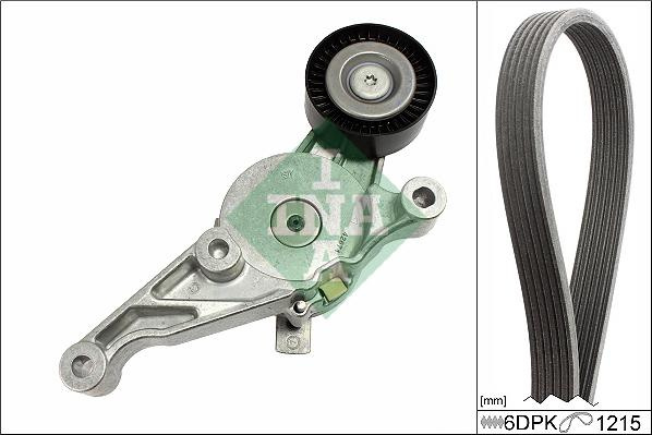 Set curea transmisie cu canel V-belts set with rol