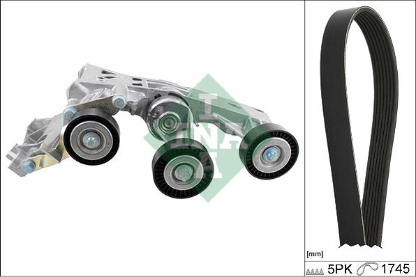 Set curea transmisie cu canel V-belts set with rollers MERCEDES A W169 B SPORTS TOURER W245 2.0 d 09.04-06.12 MERCEDES-BENZ A-CLASS (W169), Hatchback, 09.2004 - 06.2012 INA 529 0148 10