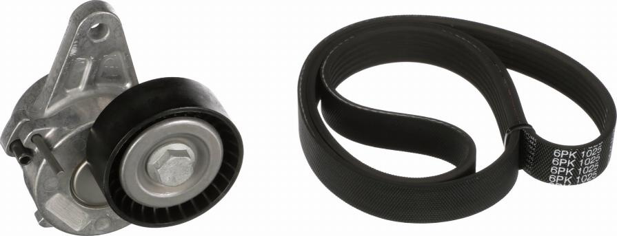 Set curea transmisie cu canel V-belts set with rollers AUDI A1 A3 A4 ALLROAD B8 A4 ALLROAD B9 A4 B8 A4 B9 A5 A6 C7 A6 C VW TIGUAN (5N_), Crossover, 09.2007 - 07.2018 Gates K016PK1025