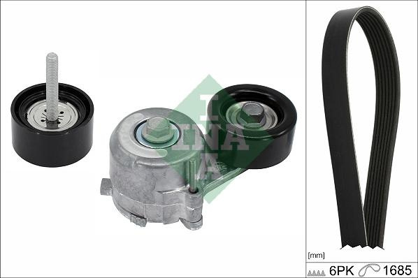 Set curea transmisie cu canel V-belts set with rol