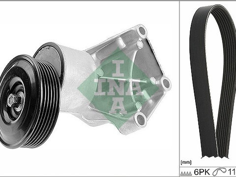 Set curea transmisie cu caneluri 529 0220 10 INA pentru Ford Fiesta