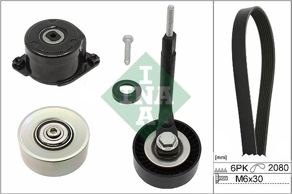 Set curea transmisie cu caneluri 529 0314 10 INA pentru Bmw Seria 3 Bmw Seria 5 Bmw X5 Bmw X3 Bmw Seria 6