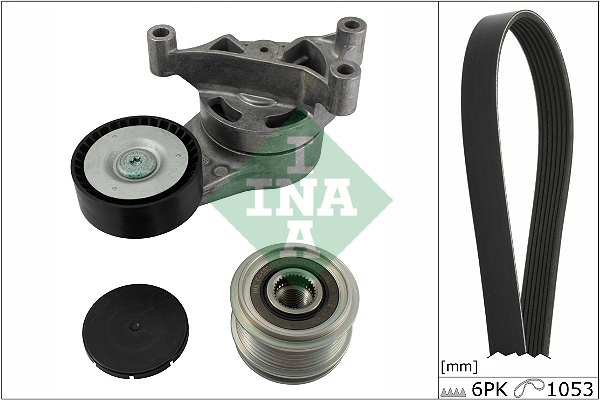 Set curea transmisie cu caneluri 529005220 INA pentru Vw Jetta Vw Vento Audi A3 Audi Tt Skoda Octavia Seat Altea Seat Leon Seat Toledo