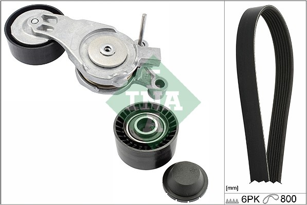 Set curea transmisie cu caneluri (529021310 INA) Citroen,FORD,MAZDA,PEUGEOT,VOLVO