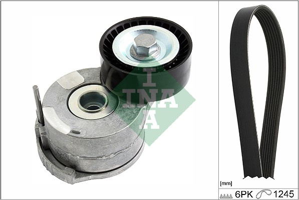 Set curea transmisie cu caneluri (529022210 INA) FORD,FORD AUSTRALIA