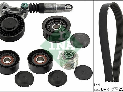 Set curea transmisie cu caneluri 529047220 INA pentru Audi A6 Audi A5 Audi A4 Audi Q5