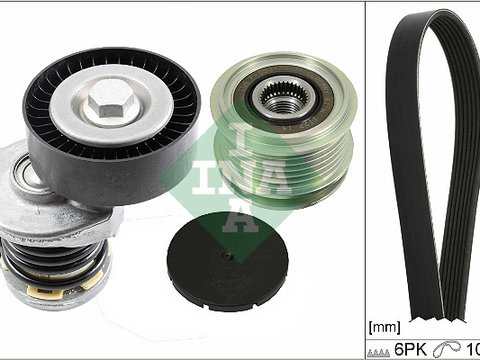 Set curea transmisie cu caneluri (529047520 INA) AUDI,SEAT,SKODA,VW