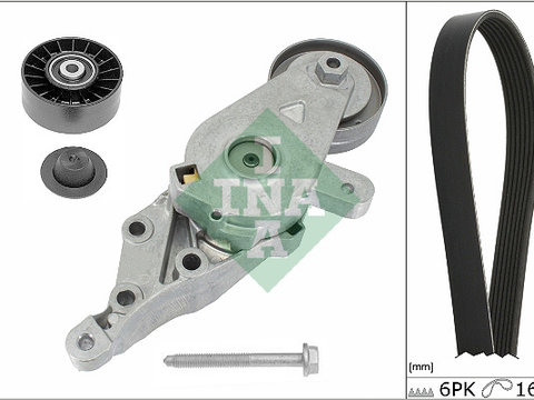 Set curea transmisie cu caneluri (529049110 INA) AUDI,SEAT,SKODA,VW