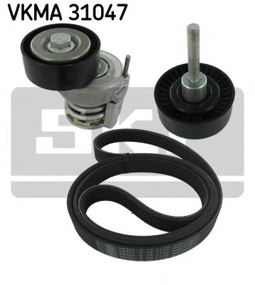 Set curea transmisie cu caneluri AUDI A3 Sportback (8PA) (2004 - 2013) SKF VKMA 31047