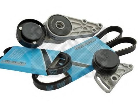 Set curea transmisie cu caneluri AUDI A4 limuzina (8D2, B5), AUDI A6 limuzina (4A, C4), AUDI CABRIOLET (8G7, B4) - MAPCO 93803