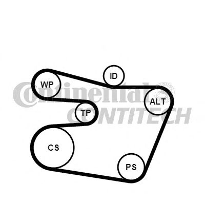 Set curea transmisie cu caneluri BMW 3 Touring (E4