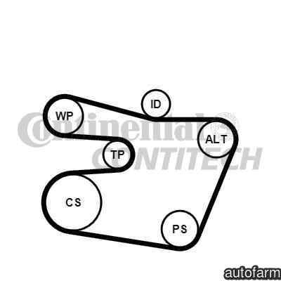 Set curea transmisie cu caneluri BMW 3 Touring (E4