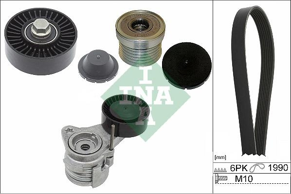 Set curea transmisie cu caneluri BMW Z4 ROADSTER II (E89), Roadster, 02.2009 - 08.2016 INA 529 0043 20